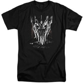 Lord Of The Rings Big Sauron Head Men's 18/1 Tall Cotton Short-Sleeve T-Shirt